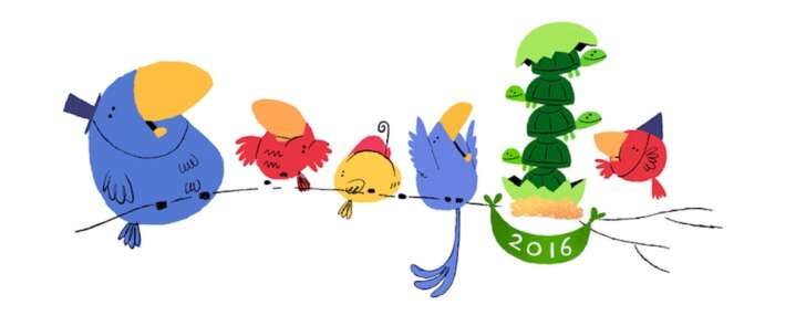 Felice Anno Nuovo da Google! Il nuovo doodle